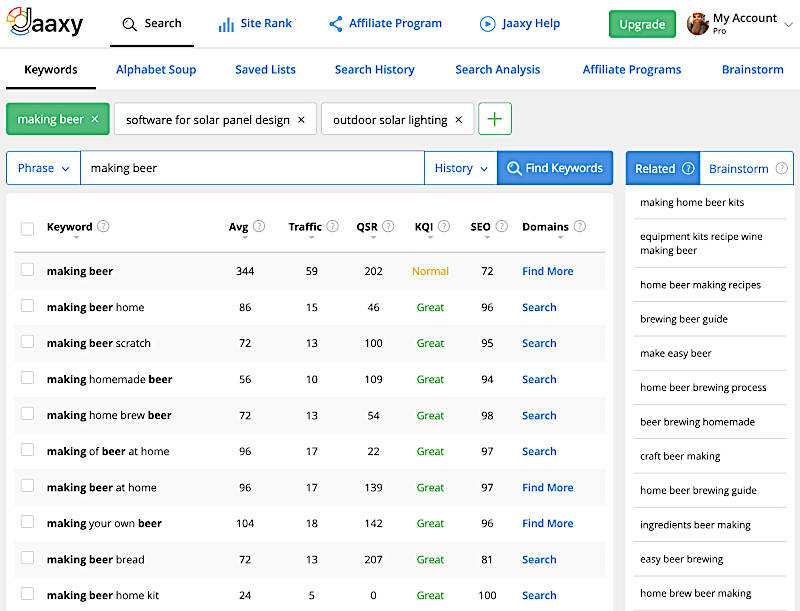 Jaaxy Keyword Research Tool Demo