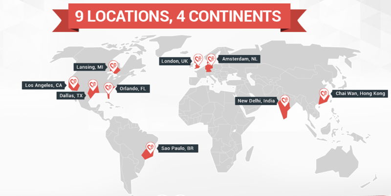 HostWithLove Server Locations